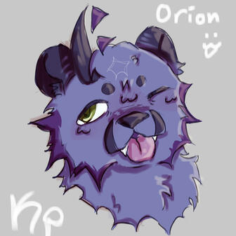 Colored and minimal shading headshot