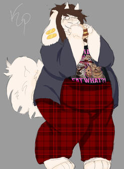 colored and minimally shaded full body sketch