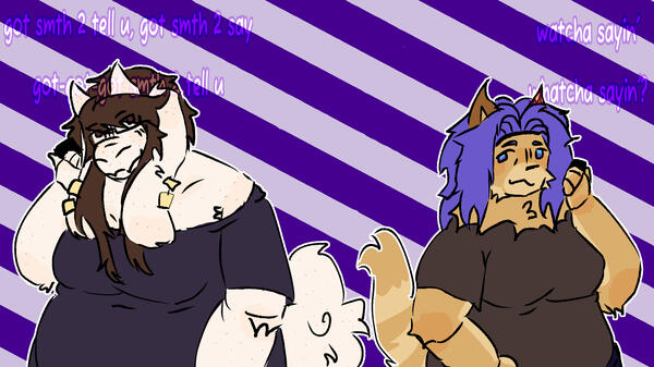 2 oc halfbody colored